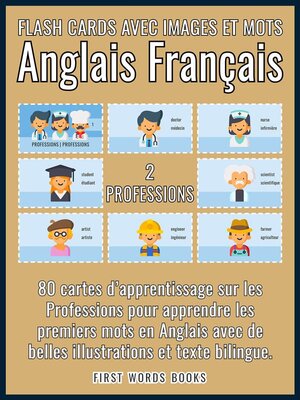 cover image of 2--Professions--Flash Cards avec Images et Mots Anglais Français
